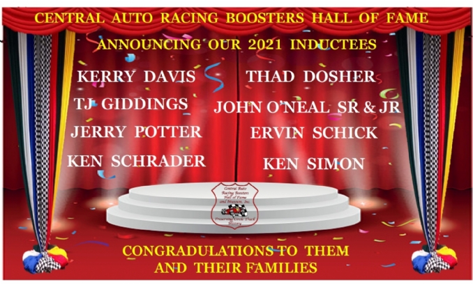 2021 Central Auto Racing Boosters Hall of Fame Inductees